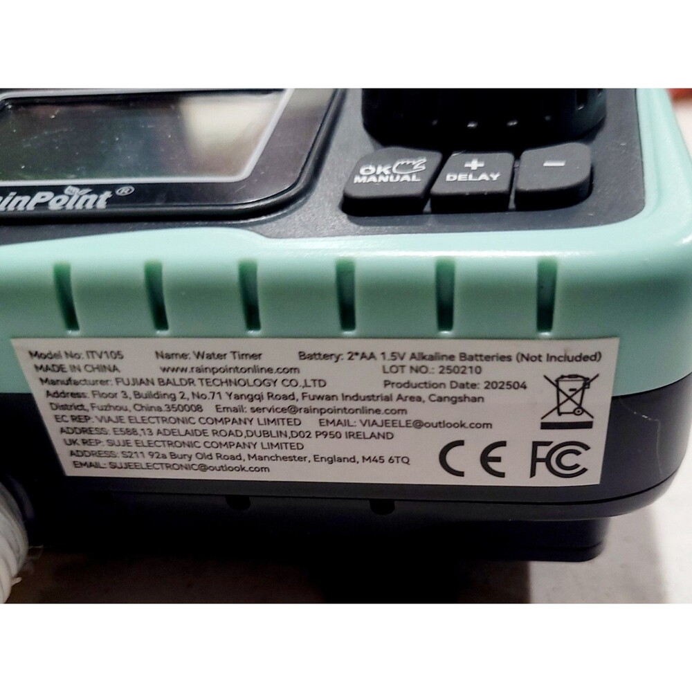 NEW RainPoint Programmable 1 Zone Water Timer Model Number ITV105 OPEN BOX - Picture 7 of 13